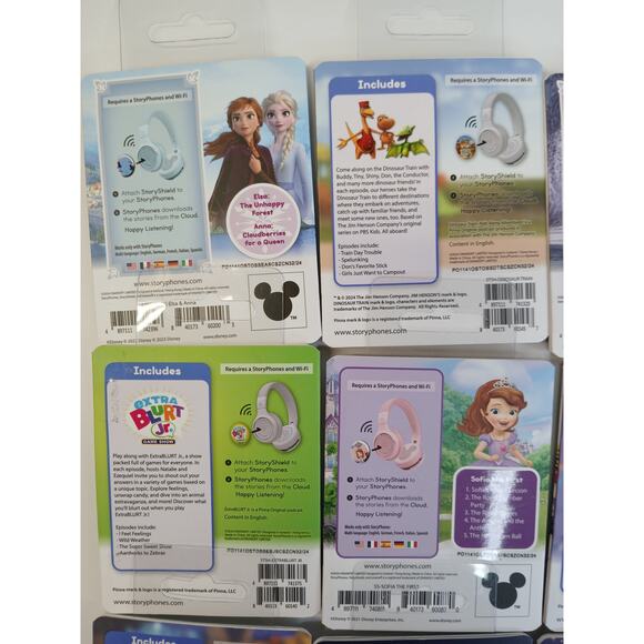 StoryPhones 9 PACK NEW Story Shields Disc Disney Headphones Storytelling SEALED - Picture 7 of 10
